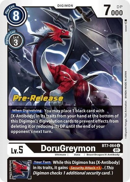 DoruGreymon, Next Adventure Pre-Release Cards BT7-064 U