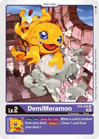 DemiMeramon, New Awakening BT8-006 U
