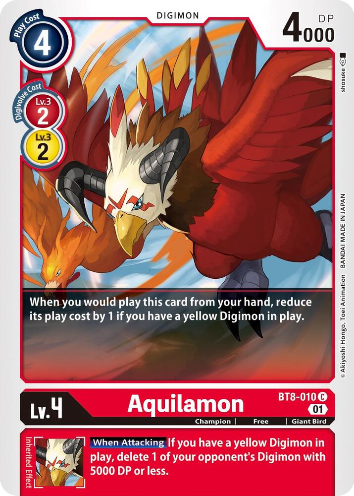 Aquilamon, New Awakening BT8-010 C