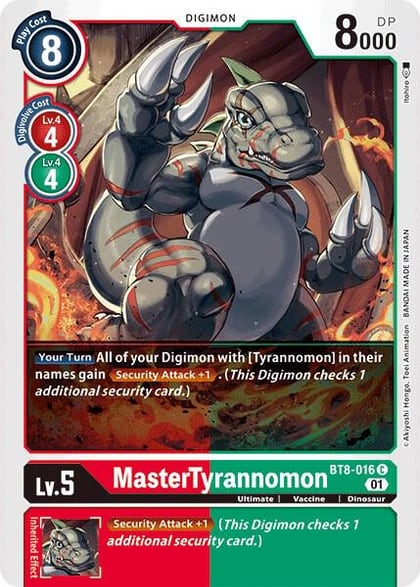 MasterTyrannomon, New Awakening BT8-016 C