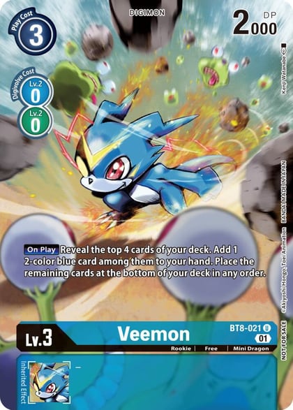 Veemon (Dimensional Phase Pre-Release), New Awakening BT8-021 U