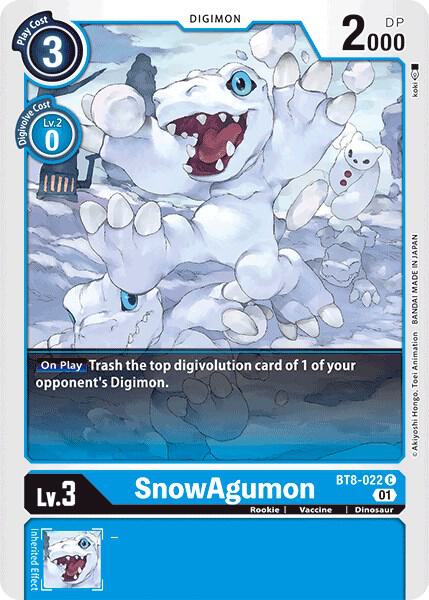 SnowAgumon, New Awakening BT8-022 C