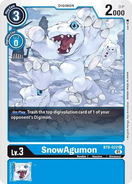 SnowAgumon, New Awakening BT8-022 C