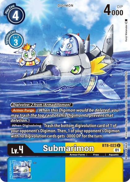 Submarimon (Official Tournament Pack Vol.9), New Awakening BT8-023 U
