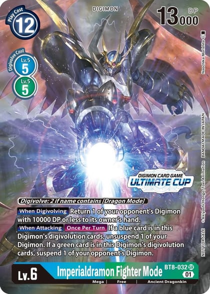 Imperialdramon Fighter Mode - BT8-032 (Ultimate Cup 2022), New Awakening BT8-032 SR