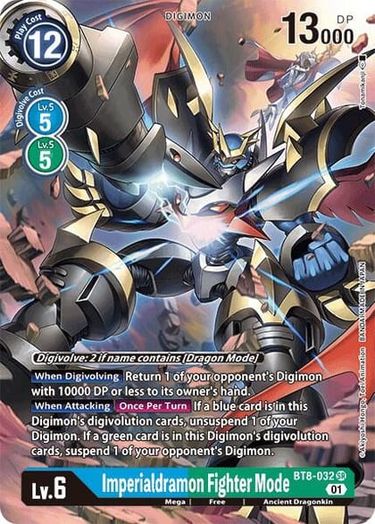Imperialdramon Fighter Mode (Alternate Art), New Awakening BT8-032 SR