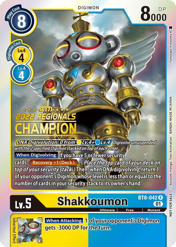 Shakkoumon (2022 Championship Offline Regional) [Online Champion], New Awakening BT8-042 R