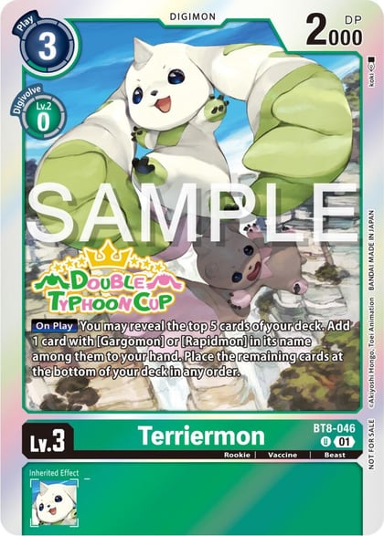 Terriermon (Double Typhoon Cup Winner), New Awakening BT8-046 U