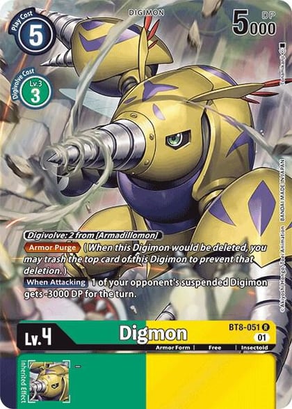 Digmon (Alternate Art), New Awakening BT8-051 R