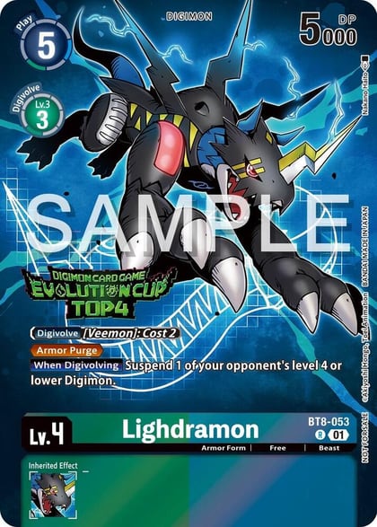 Lighdramon - BT8-053 (2024 Evolution Cup Top 4), New Awakening BT8-053 R