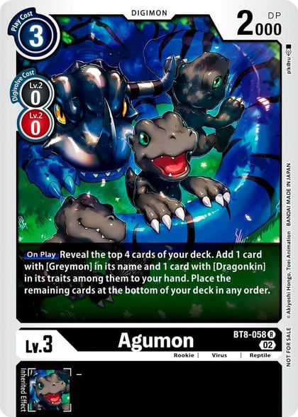 Agumon (Xros Encounter Pre-Release), New Awakening BT8-058 R