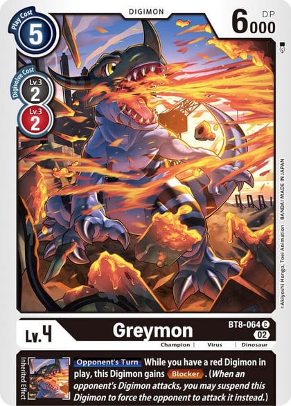 Greymon (Winner Pack Dimensional Phase), New Awakening BT8-064 C