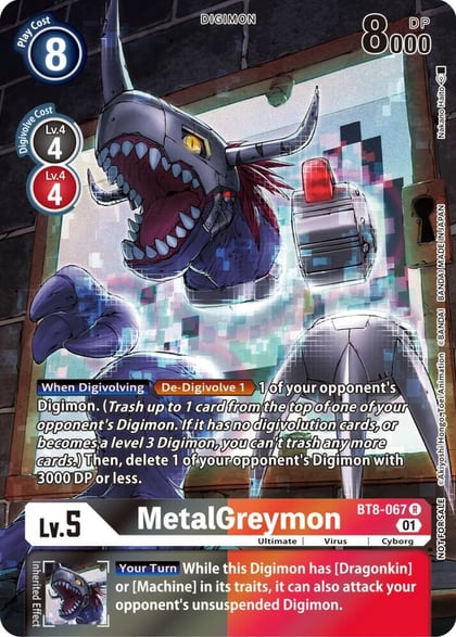 MetalGreymon (25th Special Memorial Pack), New Awakening BT8-067 R