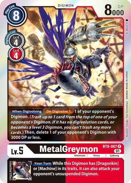MetalGreymon, New Awakening BT8-067 R