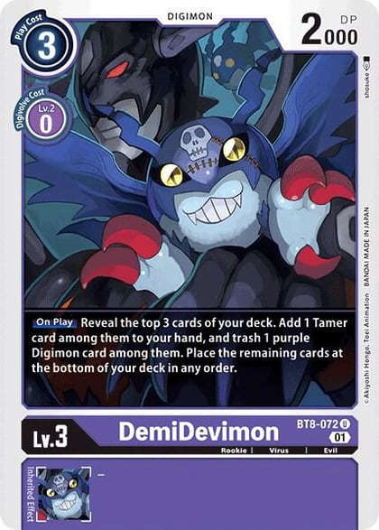 DemiDevimon, New Awakening BT8-072 U