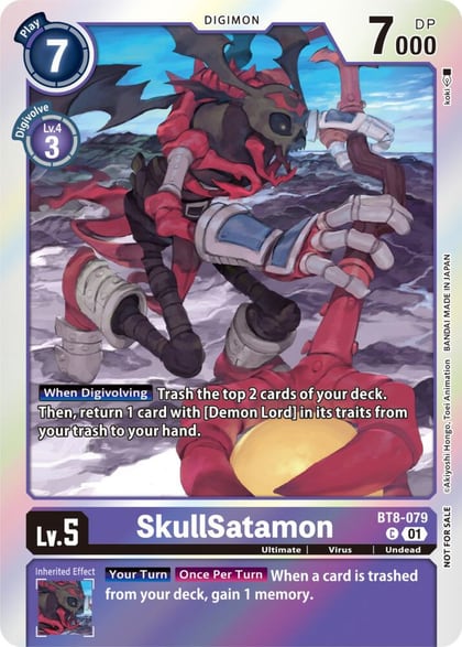 SkullSatamon (Blast Ace Double Pack Set), New Awakening BT8-079 C
