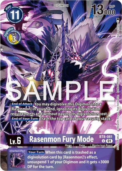 Rasenmon Fury Mode (Official Tournament Pack Vol.12), New Awakening BT8-081 U