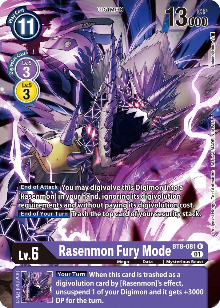 Rasenmon Fury Mode, New Awakening BT8-081 U