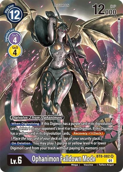 Ophanimon Falldown Mode (Alternate Art), New Awakening BT8-082 SR