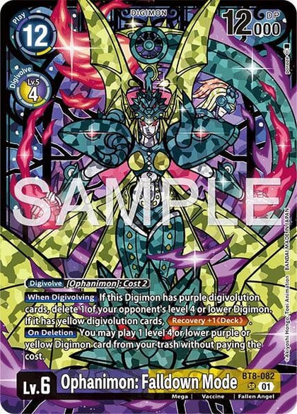 Ophanimon Falldown Mode (Premium Heroines Set Ver.2), New Awakening BT8-082 SR