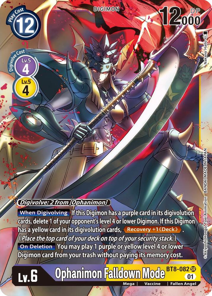 Ophanimon Falldown Mode, New Awakening BT8-082 SR