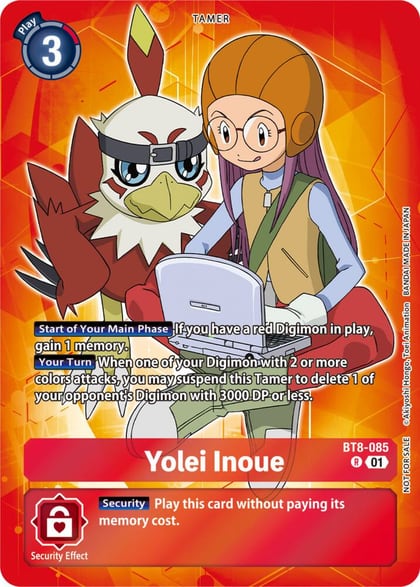 Yolei Inoue (Tamer Party Pack -The Beginning-), New Awakening BT8-085 R