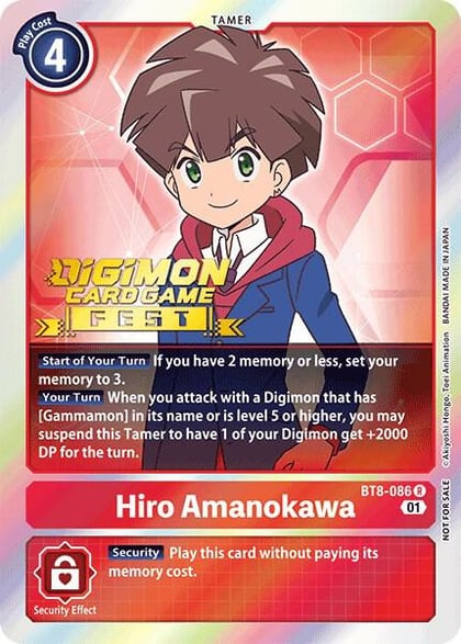 Hiro Amanokawa (Digimon Card Game Fest 2022), New Awakening BT8-086 R