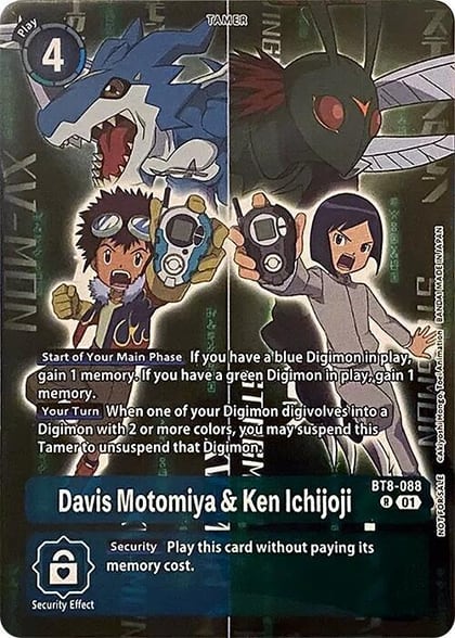 Davis Motomiya & Ken Ichijoji (Super Complete Selection Daisuke ver.), New Awakening BT8-088 R