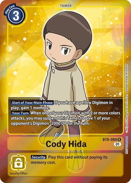 Cody Hida (Box Topper), New Awakening BT8-089 R