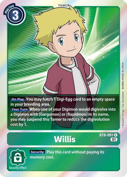 Willis, New Awakening BT8-091 R