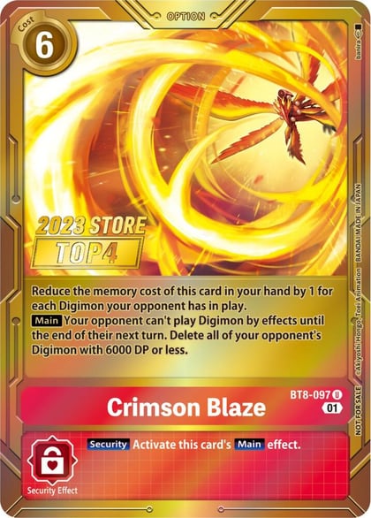 Crimson Blaze (2023 Store Top 4), New Awakening BT8-097 U