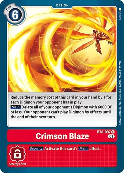 Crimson Blaze, New Awakening BT8-097 U