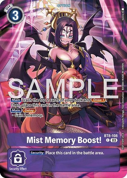 Mist Memory Boost! (Sinister Order Legend Pack), New Awakening BT8-108 C