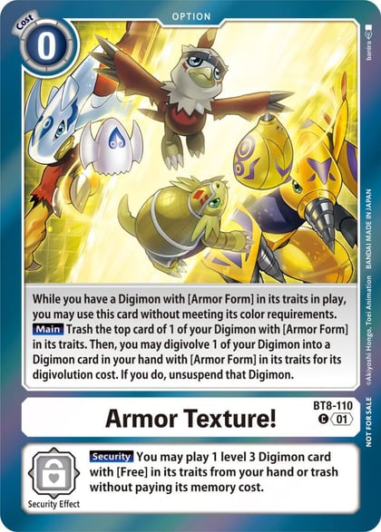 Armor Texture! (Blast Ace Double Pack Set), New Awakening BT8-110 C