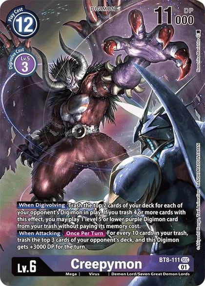 Creepymon (Alternate Art), New Awakening BT8-111 SEC