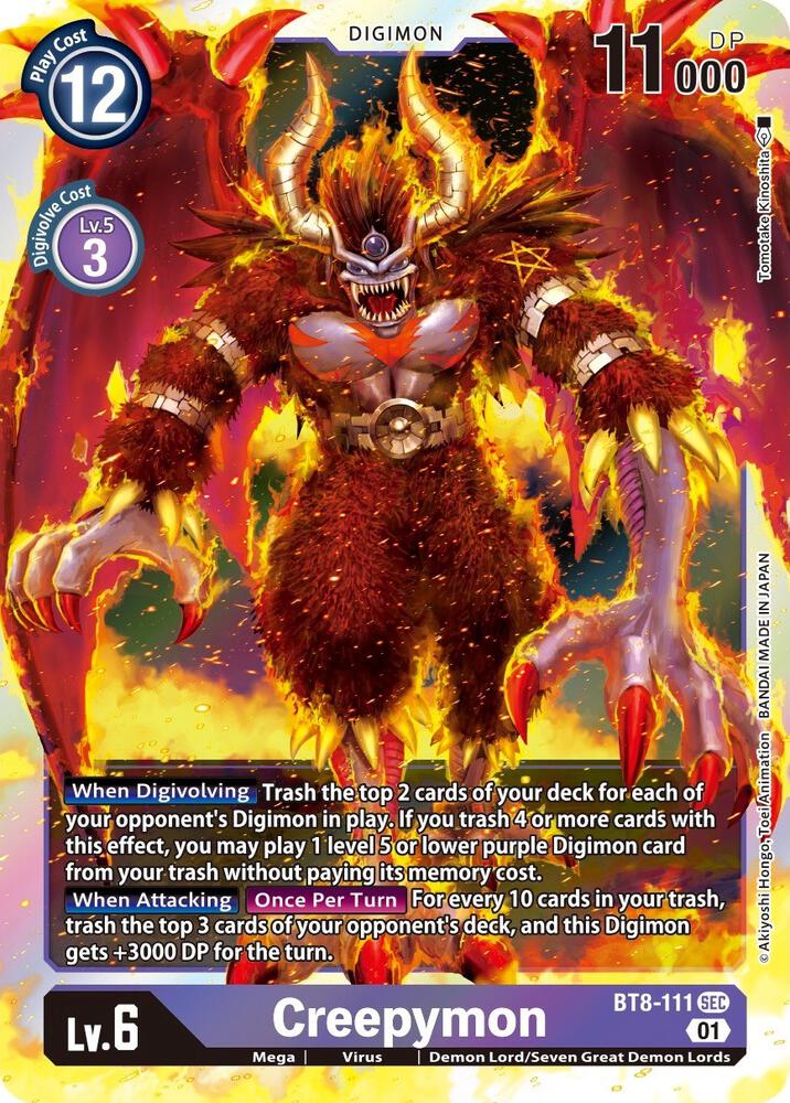 Creepymon, New Awakening BT8-111 SEC