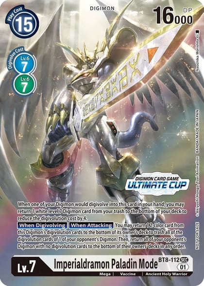 Imperialdramon Paladin Mode (Ultimate Cup 2022), New Awakening BT8-112 SEC