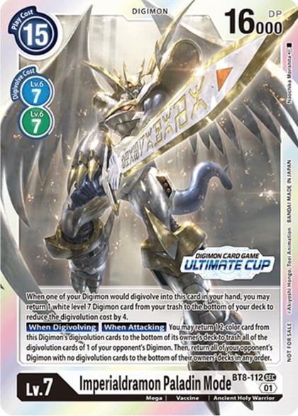 Imperialdramon Paladin Mode (Ultimate Cup 2023), New Awakening BT8-112 SEC