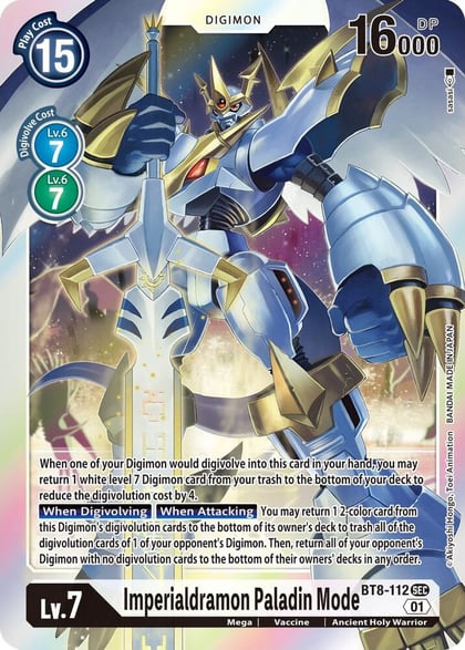 Imperialdramon Paladin Mode, New Awakening BT8-112 SEC
