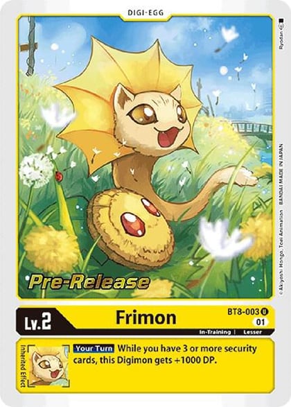 Frimon, New Awakening Pre-Release Cards BT8-003 U