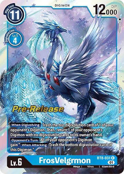 FrosVelgrmon, New Awakening Pre-Release Cards BT8-031 R