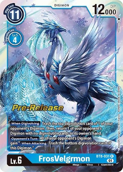 FrosVelgrmon, New Awakening Pre-Release Cards BT8-031 R