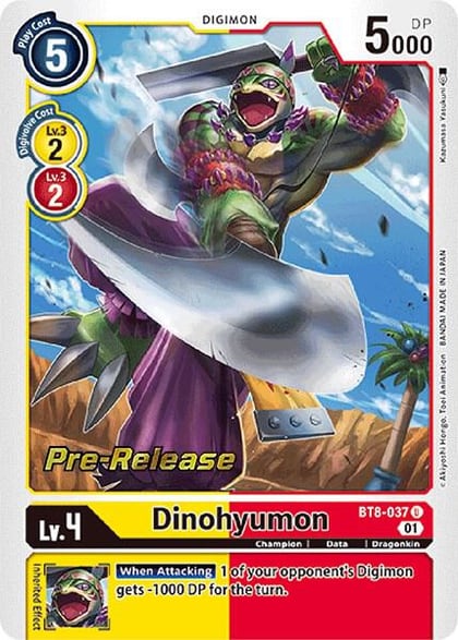 Dinohyumon, New Awakening Pre-Release Cards BT8-037 U