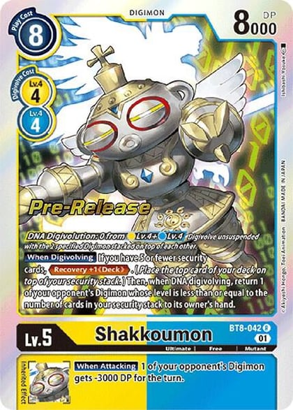 Shakkoumon, New Awakening Pre-Release Cards BT8-042 R