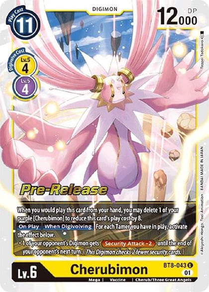 Cherubimon, New Awakening Pre-Release Cards BT8-043 U