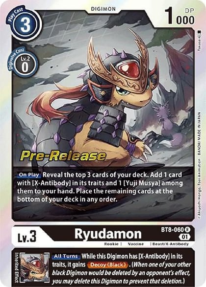 Ryudamon, New Awakening Pre-Release Cards BT8-060 R