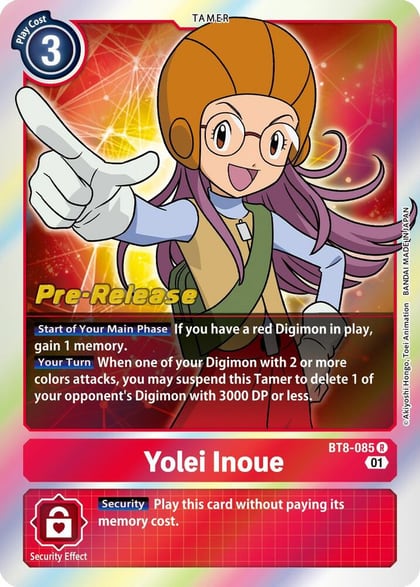 Yolei Inoue, New Awakening Pre-Release Cards BT8-085 R