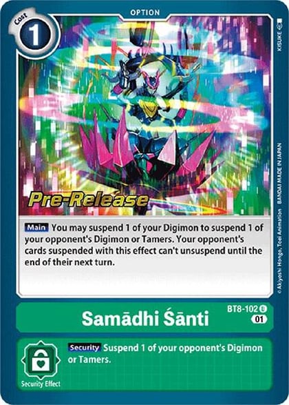 Samadhi Santi, New Awakening Pre-Release Cards BT8-102 U