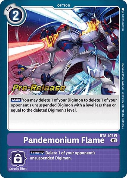 Pandemonium Flame, New Awakening Pre-Release Cards BT8-107 U