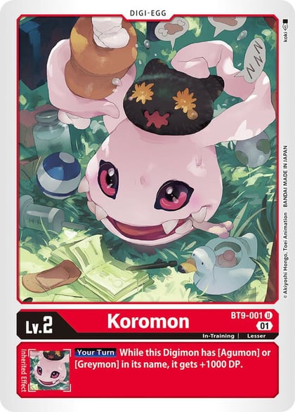 Koromon, X Record BT9-001 U